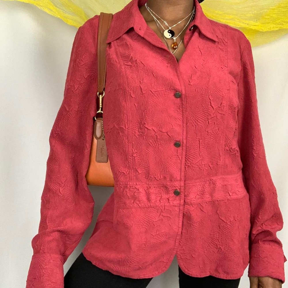 Red Button Up